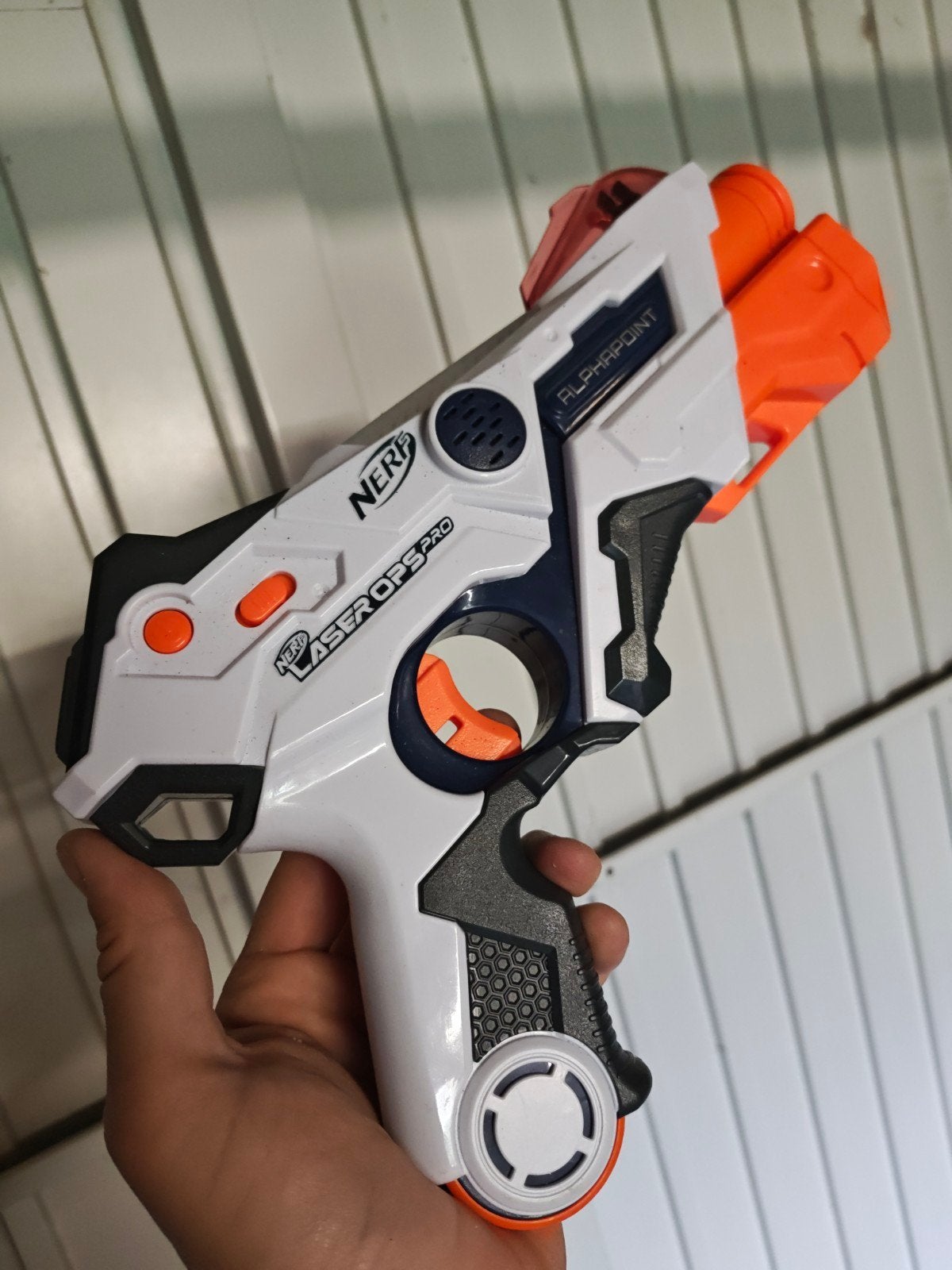 Nerf Laser Ops Pro AlphaPoint Blaster (6 stuks), Ophalen