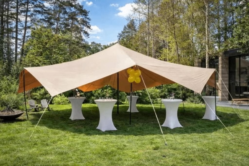 Stretchtent te huur - eenvoudig zelf op te zetten!, Ophalen, Zo goed als nieuw, Verjaardag