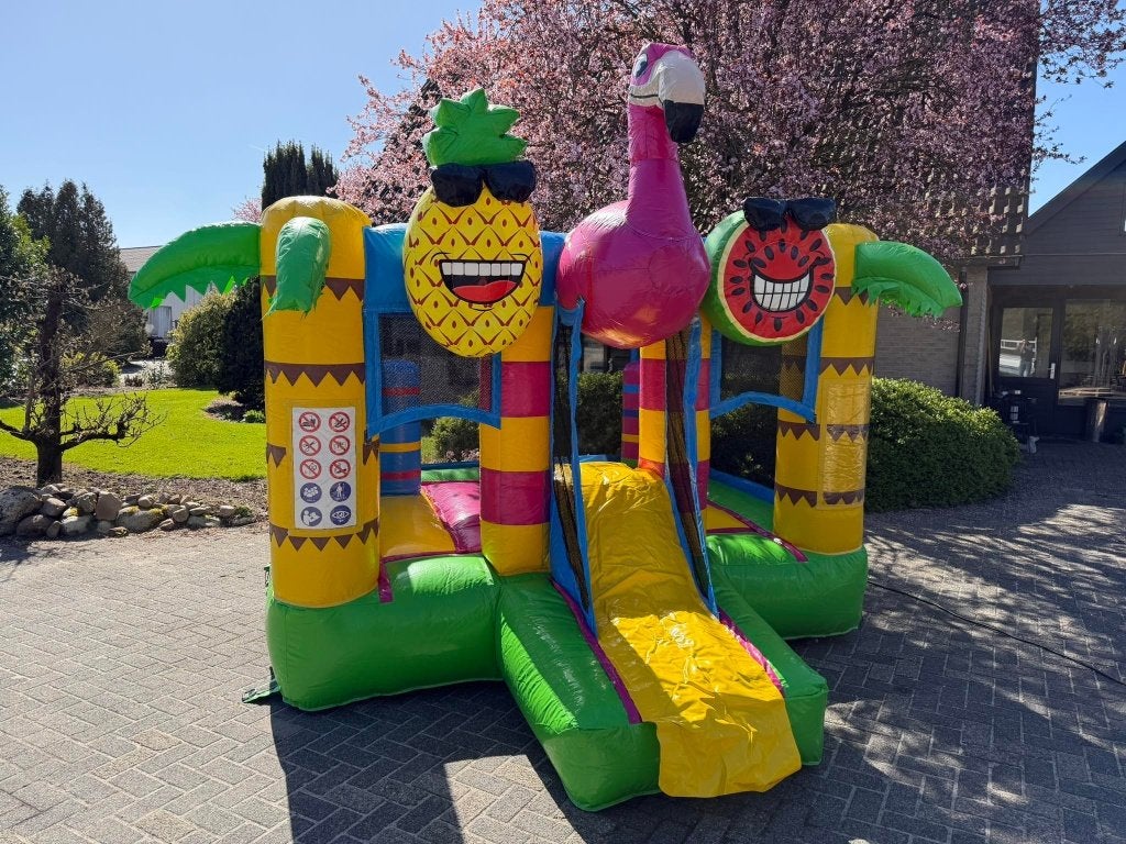 Springkussen te huur mini bounce met glijbaan, Ophalen, Gebruikt, Overige