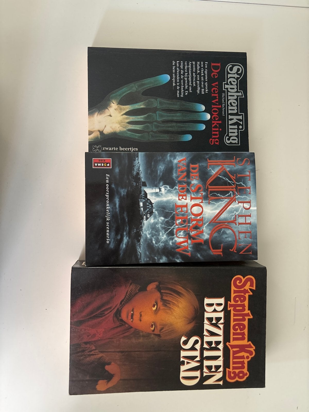 Stephen King Boeken: De Vervloeking, De Storm, Bezeten Stad, Ophalen of Verzenden, Gelezen, Nederland