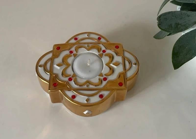 Villeroy & Boch Belvedere waxinelichthouder, Huis en Inrichting, Overige materialen, Overige kleuren, Ophalen of Verzenden, Zo goed als nieuw