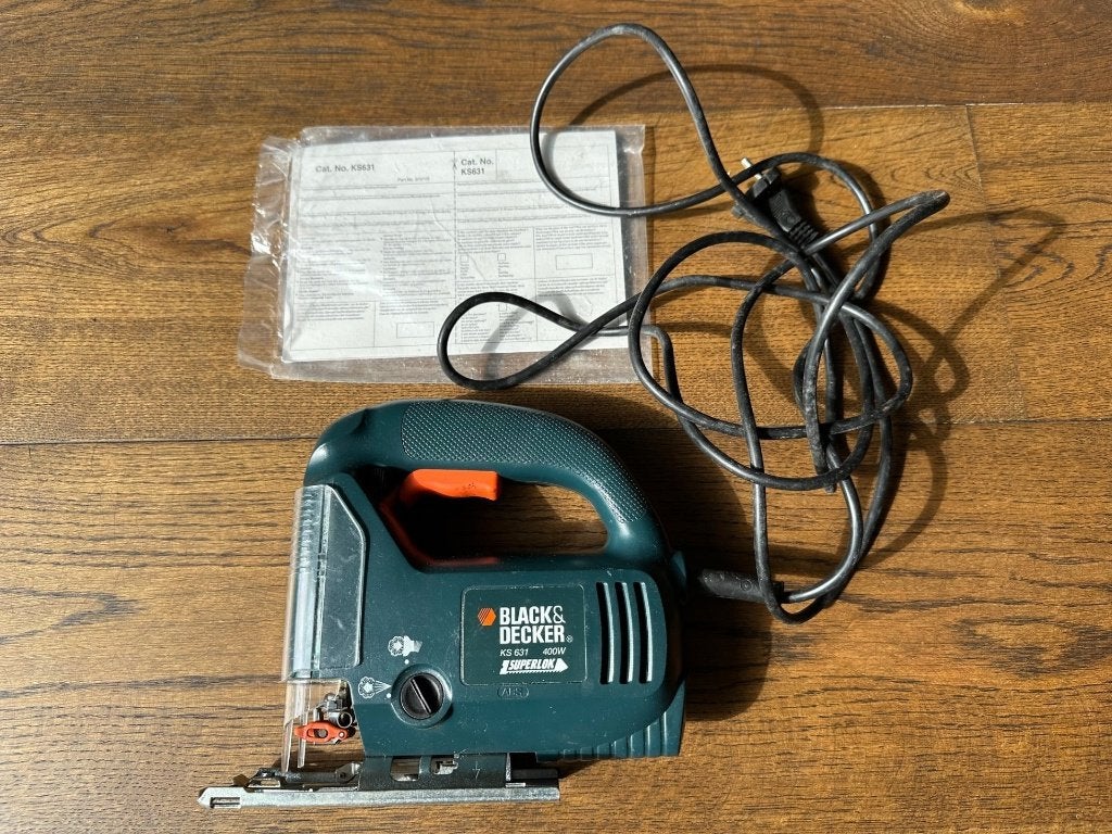 Black & Decker KS631 Decoupeerzaag 400W, Ophalen, Decoupeerzaag, 30 tot 70 mm, Minder dan 600 watt