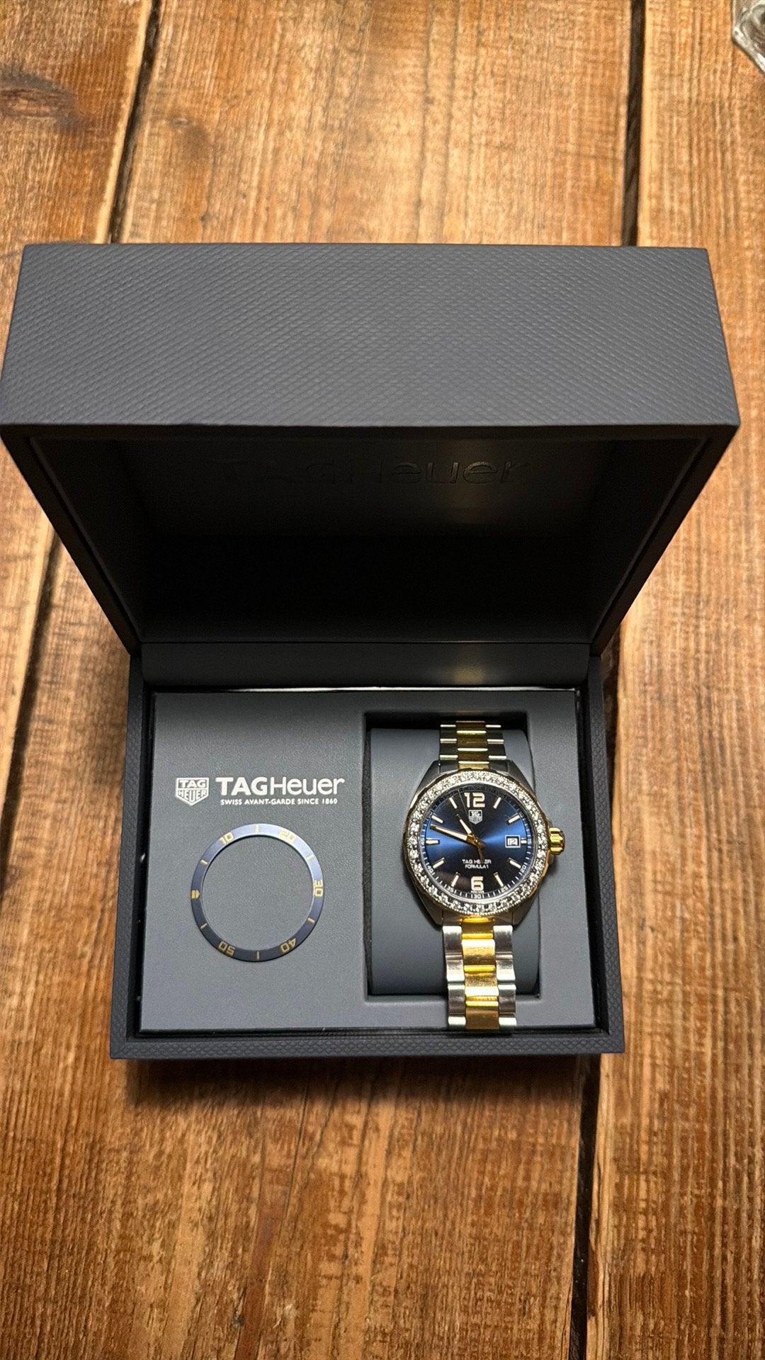 TAG Heuer WAZ1120 | 32 diamanten 1,46ct + orig. bezel, Staal, Polshorloge, Ophalen of Verzenden, Zo goed als nieuw