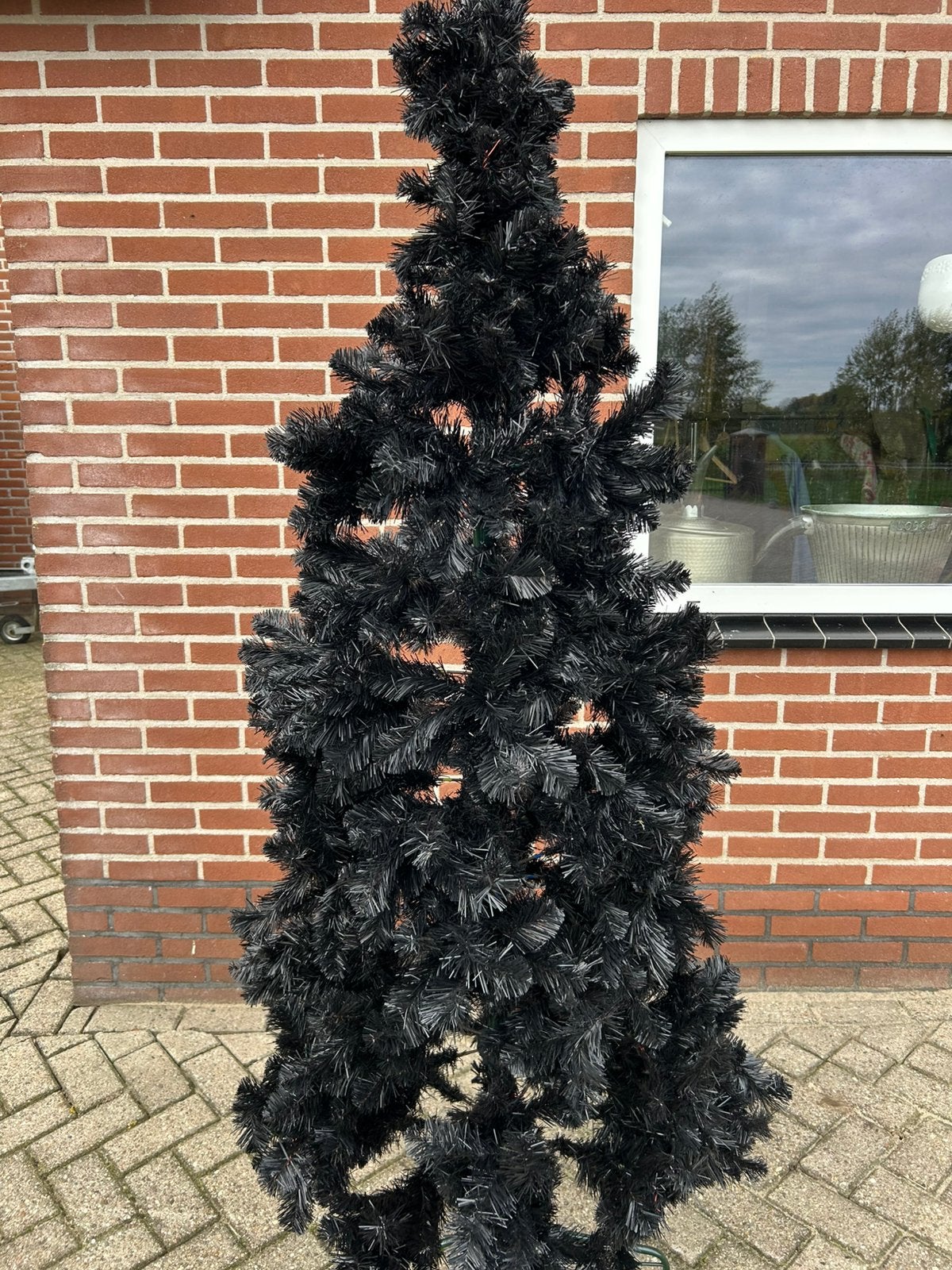 Kunst kerstboom zwart intratuin, Diversen, Ophalen, Zo goed als nieuw