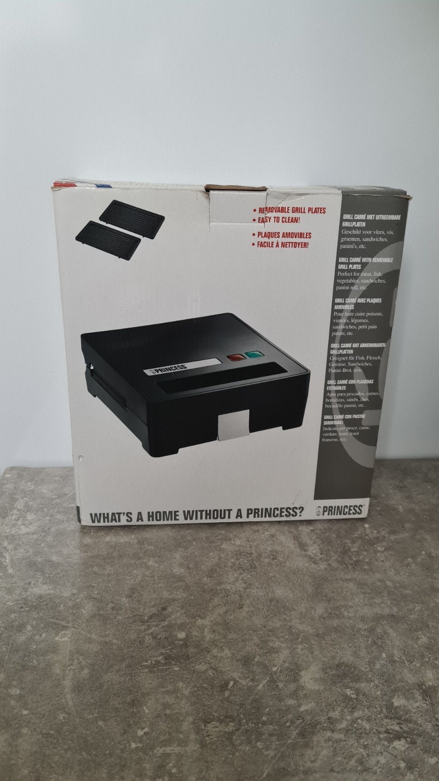 nw.Princess Grill met Verwijderbare Grillplaten, Ophalen of Verzenden, Nieuw, Tafelgrill