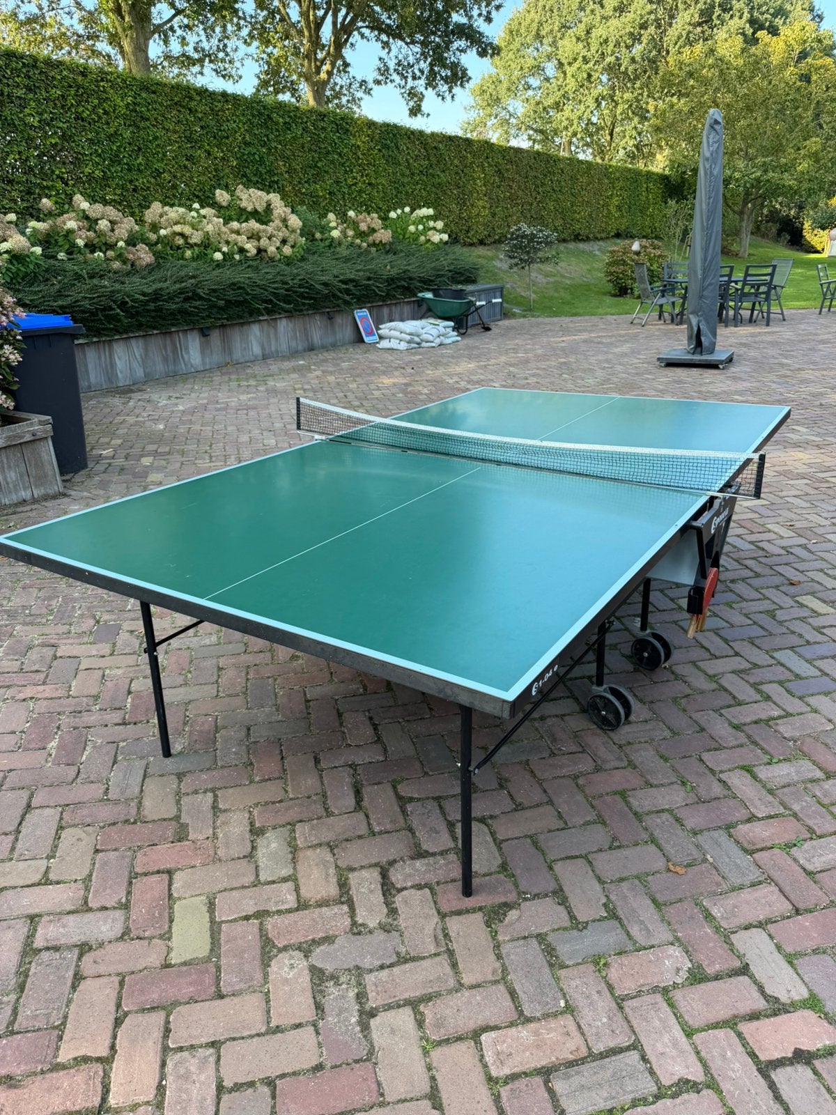 Tafeltennistafel S1-04e, Ophalen, Zo goed als nieuw, Tafel Outdoor, Inklapbaar