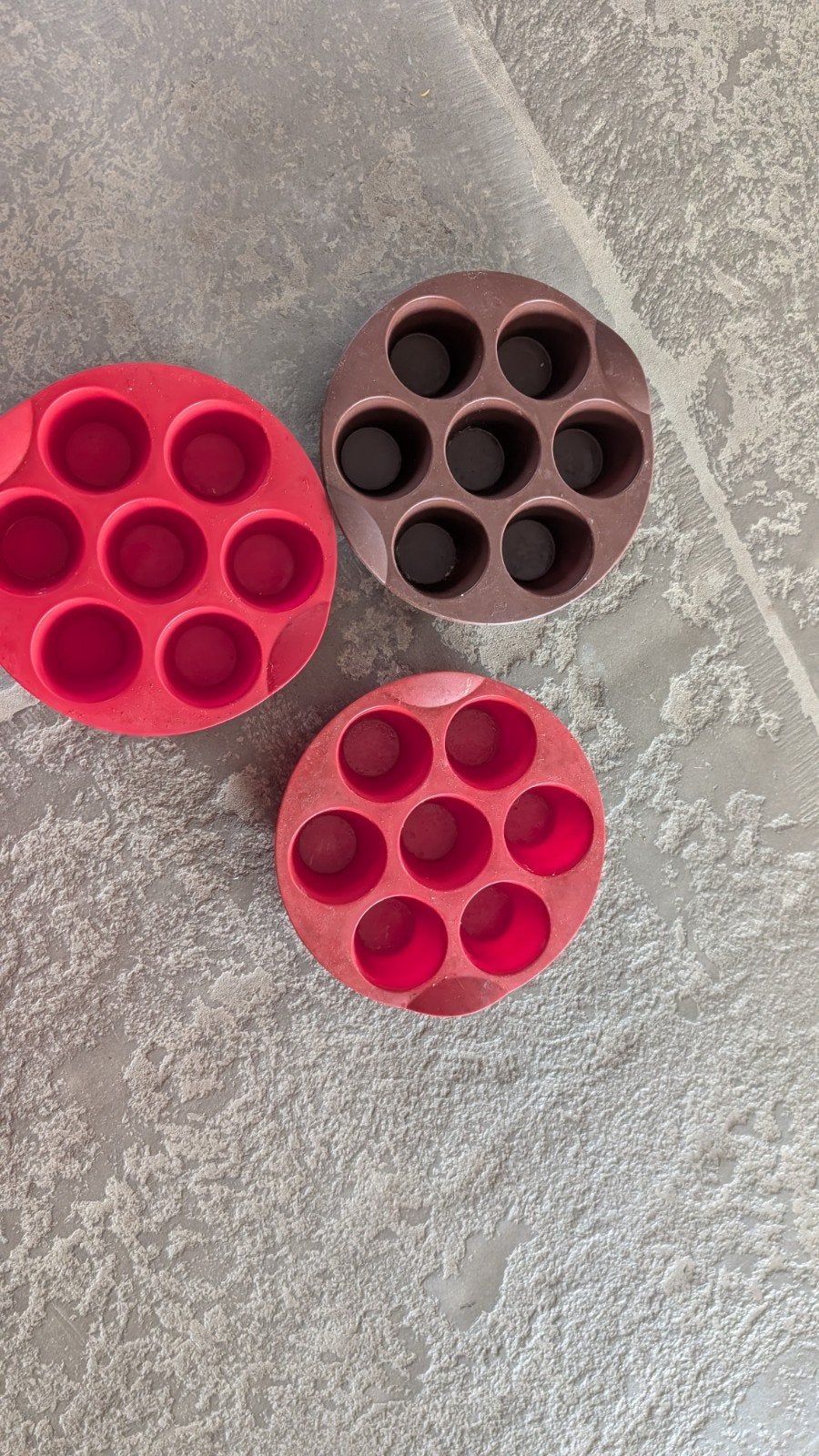 3 Tupperware siliconen bakvormpjes voor muffins/cupcakes, Overige typen, Ophalen of Verzenden, Zo goed als nieuw, Vaatwasserbestendig