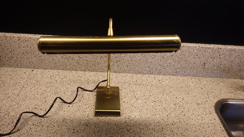 vintage pianolamp uit de jaren '70, Ophalen of Verzenden