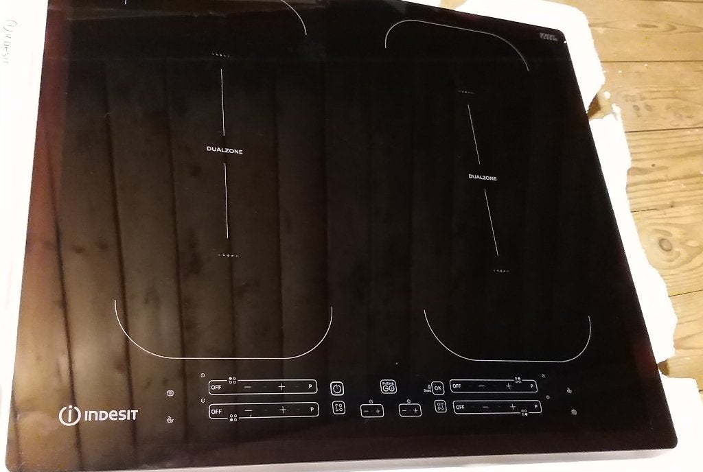 NIEUW! Indesit IB 88B60 NE Inductiekookplaat 60 cm – 4 zones, Nieuw, Inbouw, Inductie, 4 kookzones