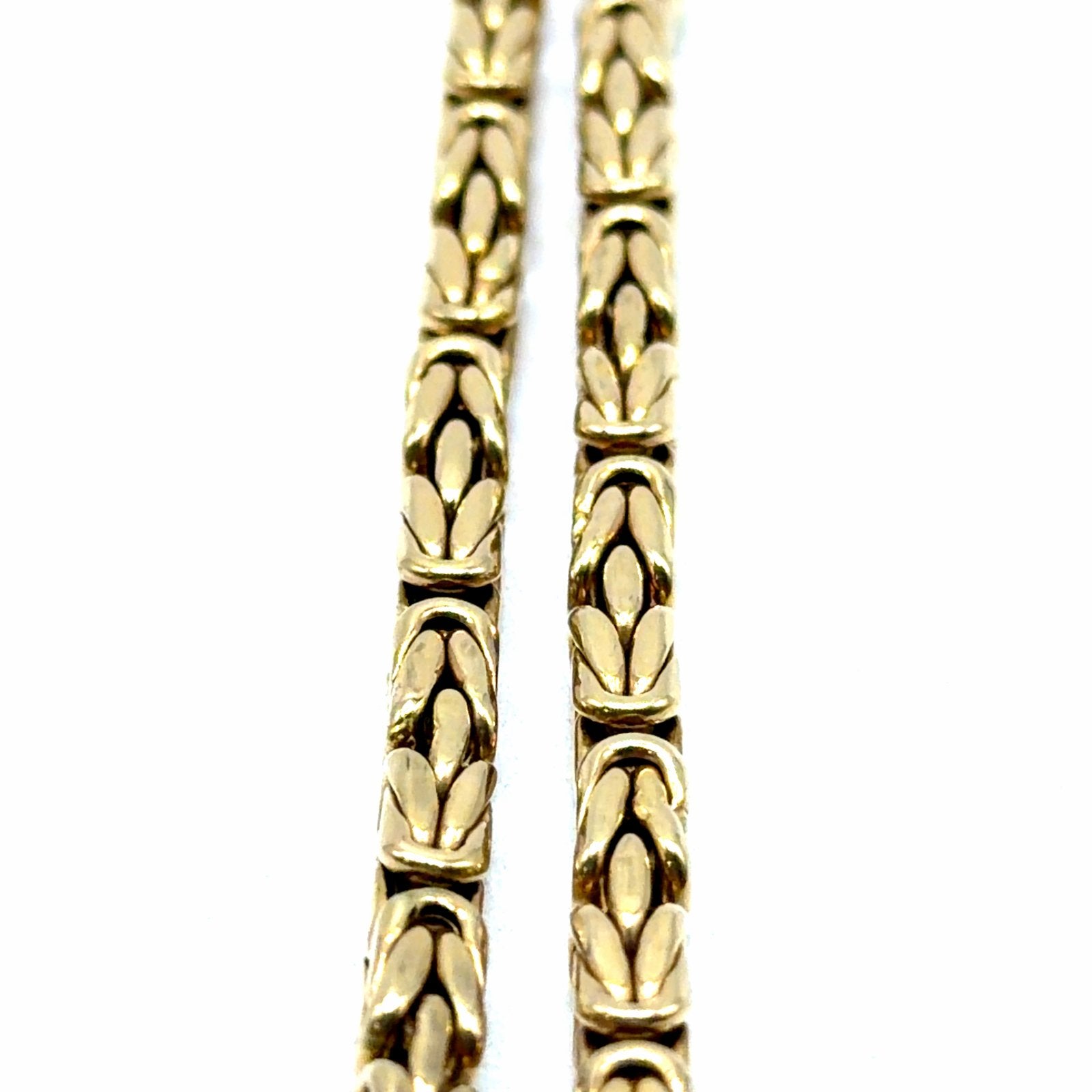 Gouden Koningsketting - 14 Karaat Geelgoud, W, Nieuw, Ophalen of Verzenden, W