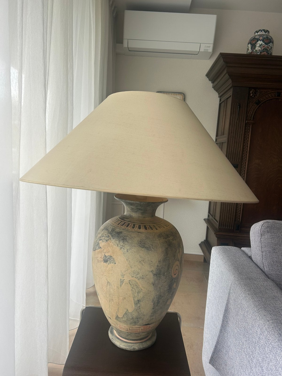 Tafel schemerlamp, Huis en Inrichting, Lampen | Tafellampen, Ophalen, Meerkleurig, 80 cm, Zo goed als nieuw