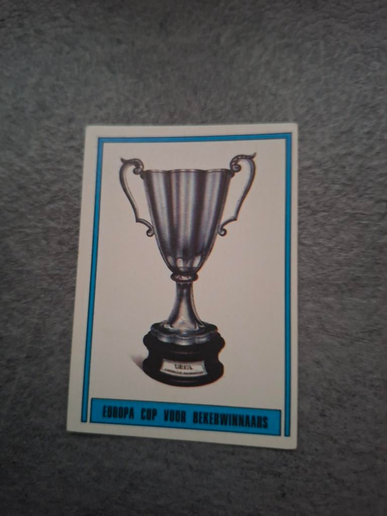 Panini sticker Voetbal 78. Beker voor Bekerwinnaars, Verzenden, Zo goed als nieuw, Sticker