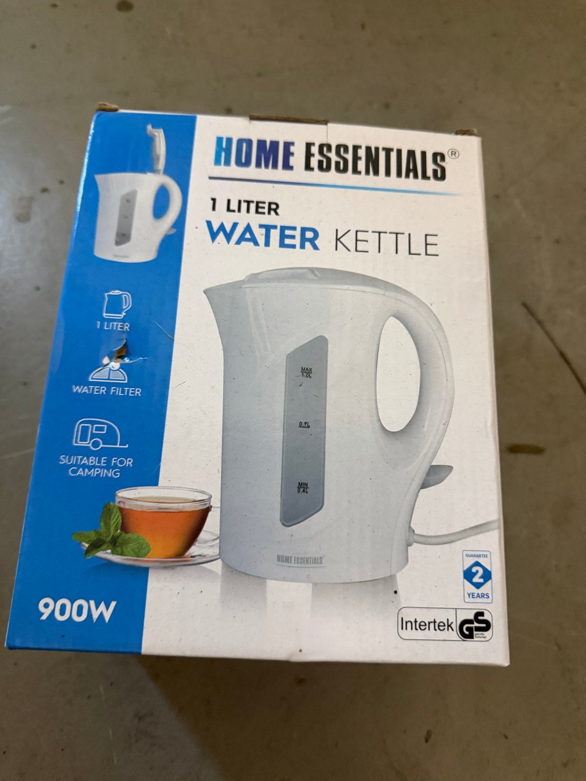 Home Essentials Waterkoker 1 Liter - Nieuw in doos, 1 tot 2 liter, Ophalen of Verzenden, Nieuw