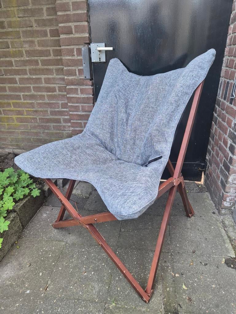 Vlinder camping stoel fauteuil, Ophalen of Verzenden, Gebruikt, Inklapbaar