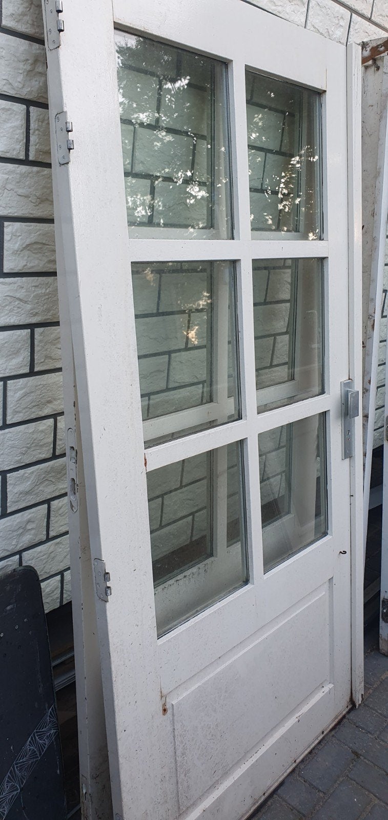 Tuindeuren openslaande deuren
Met kozijn met zijramen, Doe-het-zelf en Verbouw, Deuren en Horren, Ophalen of Verzenden, 120 cm of meer