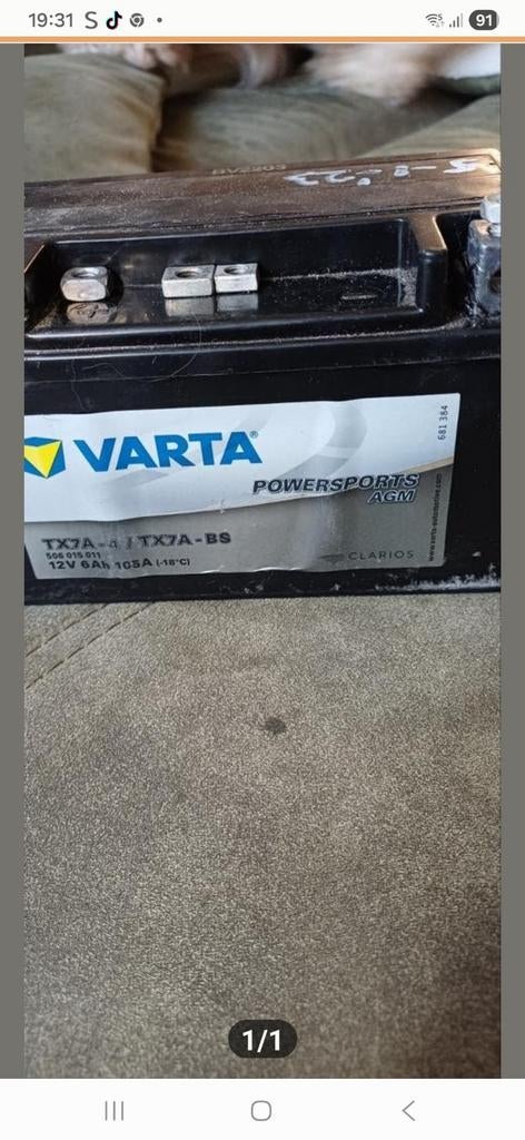 Accu Varta agm, Ophalen of Verzenden, Overige typen