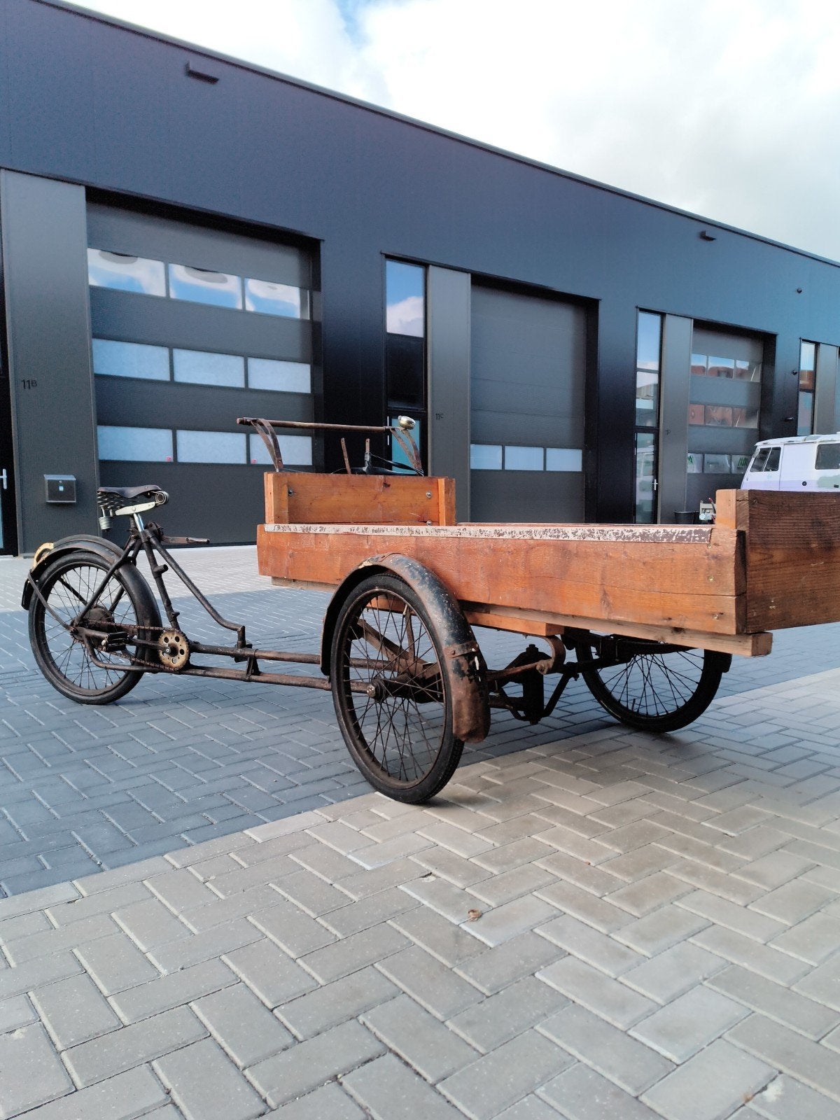 Antieke Bakfiets -, Fietsen en Brommers, Fietsen | Bakfietsen, Ophalen of Verzenden