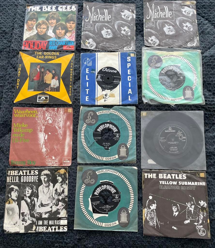 Singles Beatles, Rollingstones, Feijenoord, Fabeltjeskrant, Ophalen of Verzenden, Gebruikt, Overige formaten, Overige genres