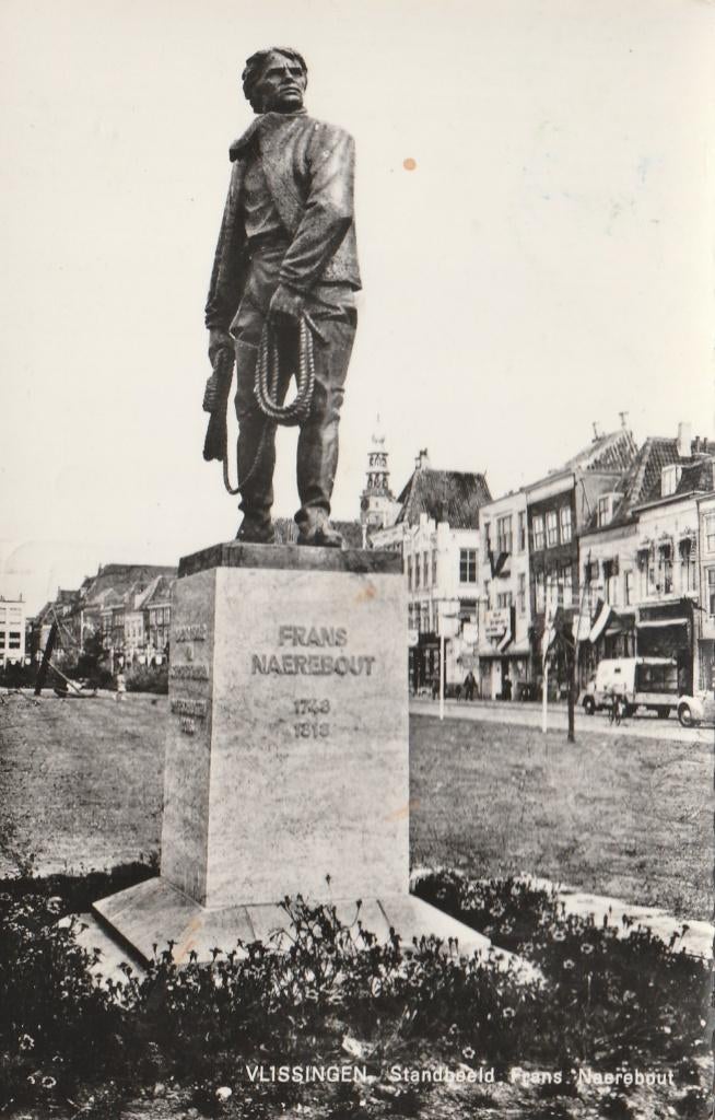 VLISSINGEN Standbeeld Frans Naerebout, Verzenden, 1960 tot 1980, Gelopen, Zeeland