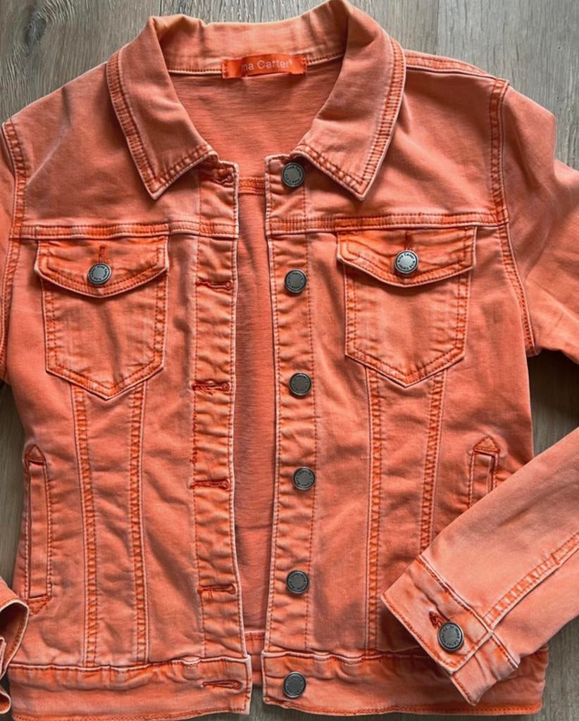 Spijkerjasje maat xs Nina Carter, Ophalen of Verzenden, Zo goed als nieuw, Maat 34 (XS) of kleiner, Oranje