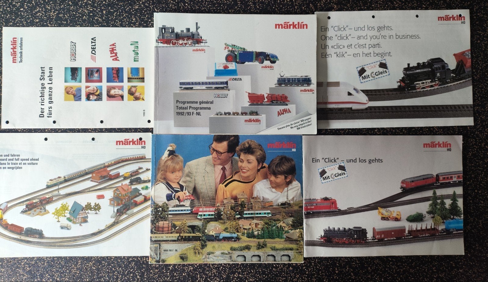 Märklin folders, Wisselstroom, Gebruikt, Märklin, Boek, Tijdschrift of Catalogus
