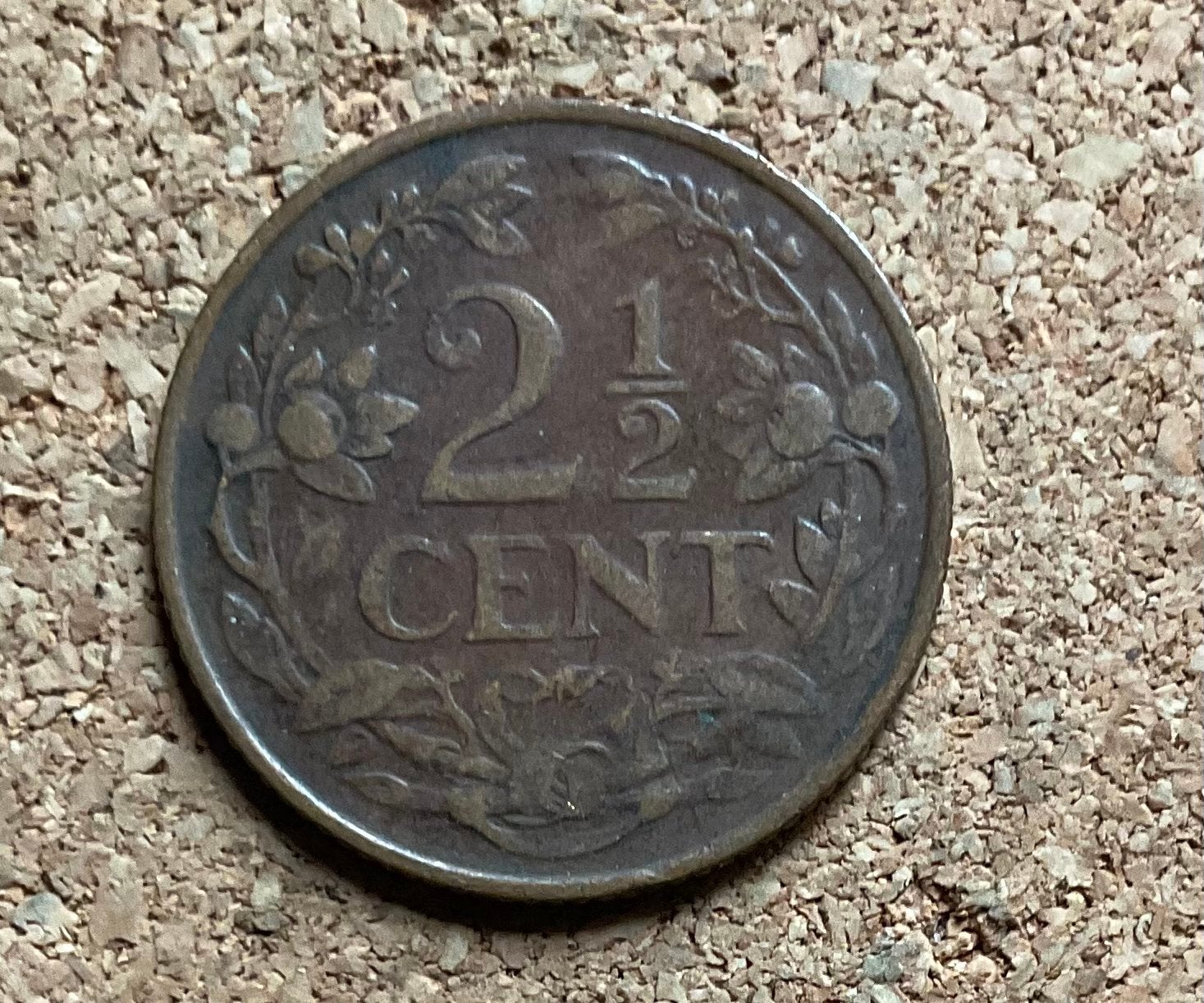 Munt - curaçao 2½ cent 1948, Postzegels en Munten, Munten | Nederland, Ophalen of Verzenden, Koningin Wilhelmina, Overige waardes
