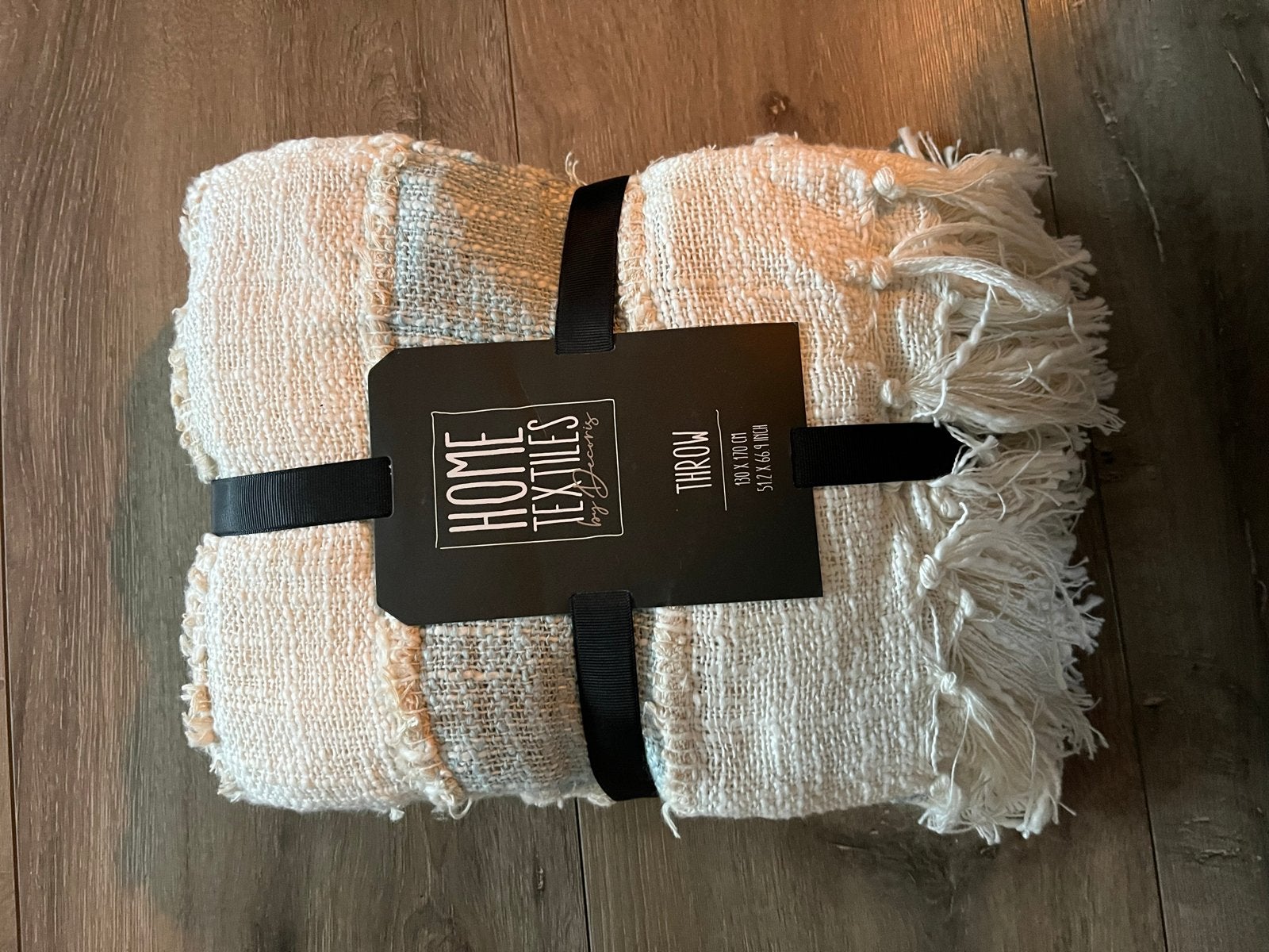 Nieuwe Home Textiles Plaid - Crème met Franjes, Beige, Met franjes/kwastjes, Nieuw, Ophalen of Verzenden