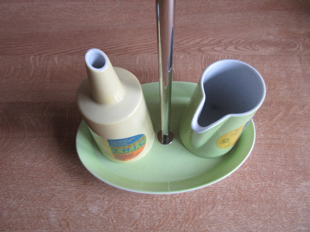 Tric Arzberg suiker melk serveerschaal groen geel pastel, Antiek en Kunst, Antiek | Keramiek en Aardewerk, Ophalen of Verzenden