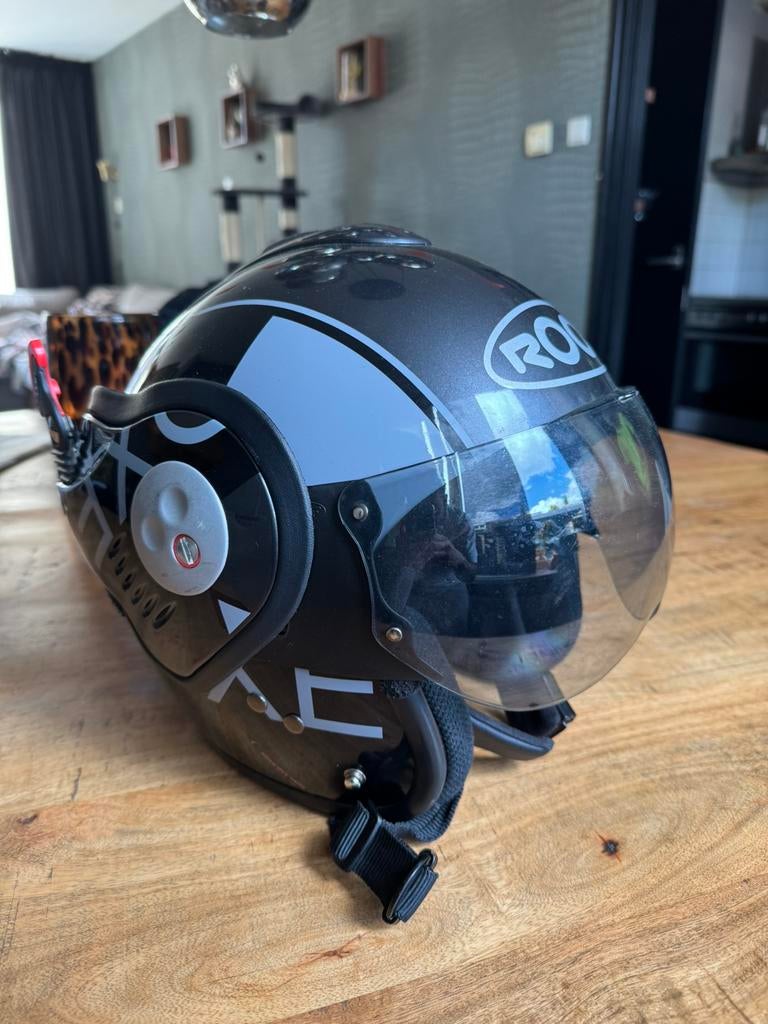 Roof Boxer helm origineel maat S!, Fietsen en Brommers, Brommerhelmen, Ophalen, Gebruikt, Small