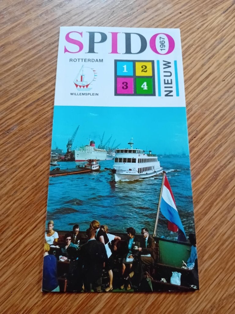 Spido Rotterdam folder uit 1967, Ophalen of Verzenden, Gelezen