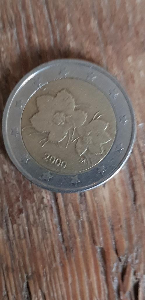 2 euro 2000 Finland incl. Verz., Ophalen of Verzenden, Finland, 2 euro, Losse munt