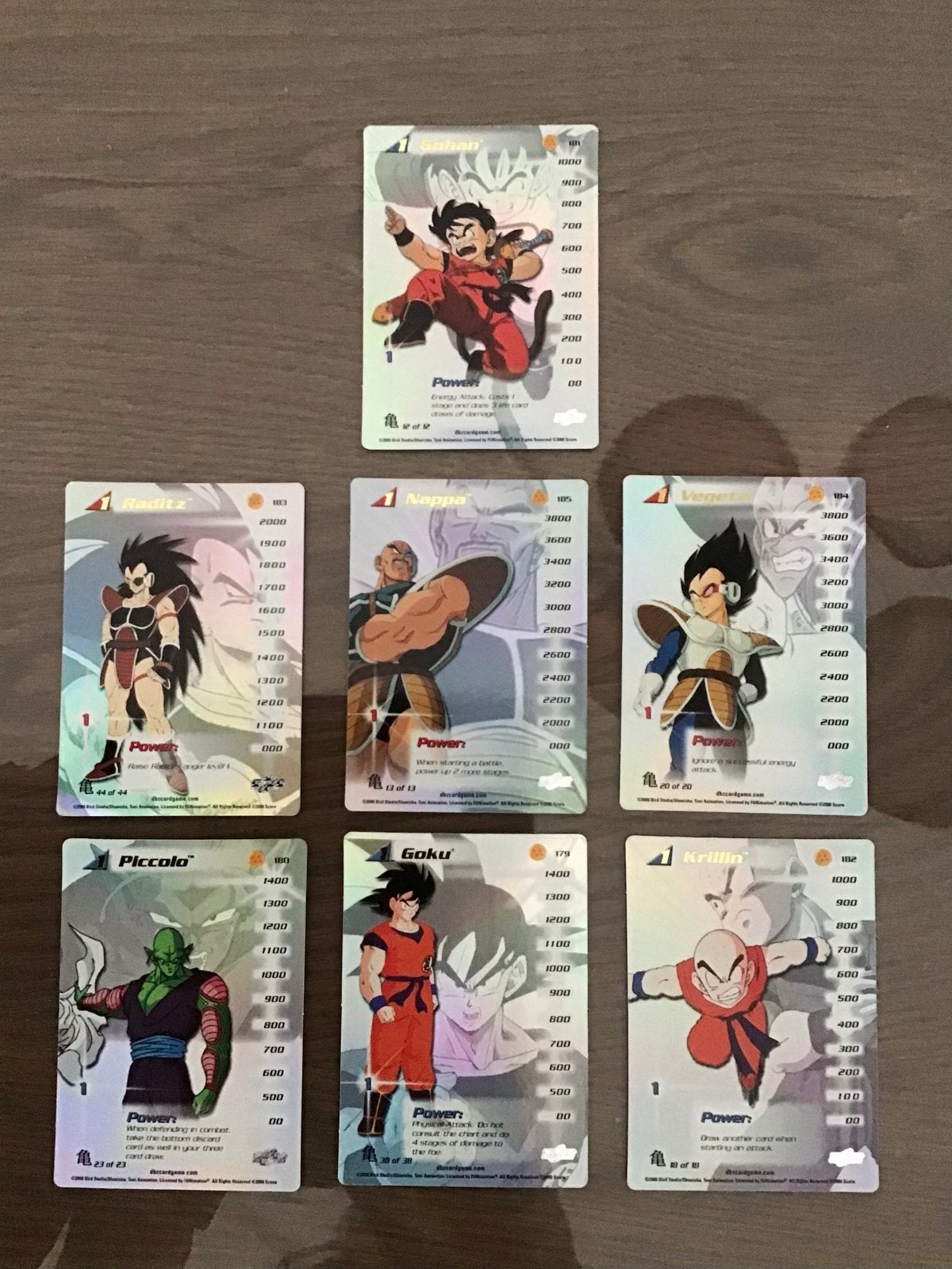 Dragonball Z HiTech Personality Kaarten Saiyan Saga 2000, Ophalen of Verzenden, Zo goed als nieuw, Meerdere kaarten, Foil