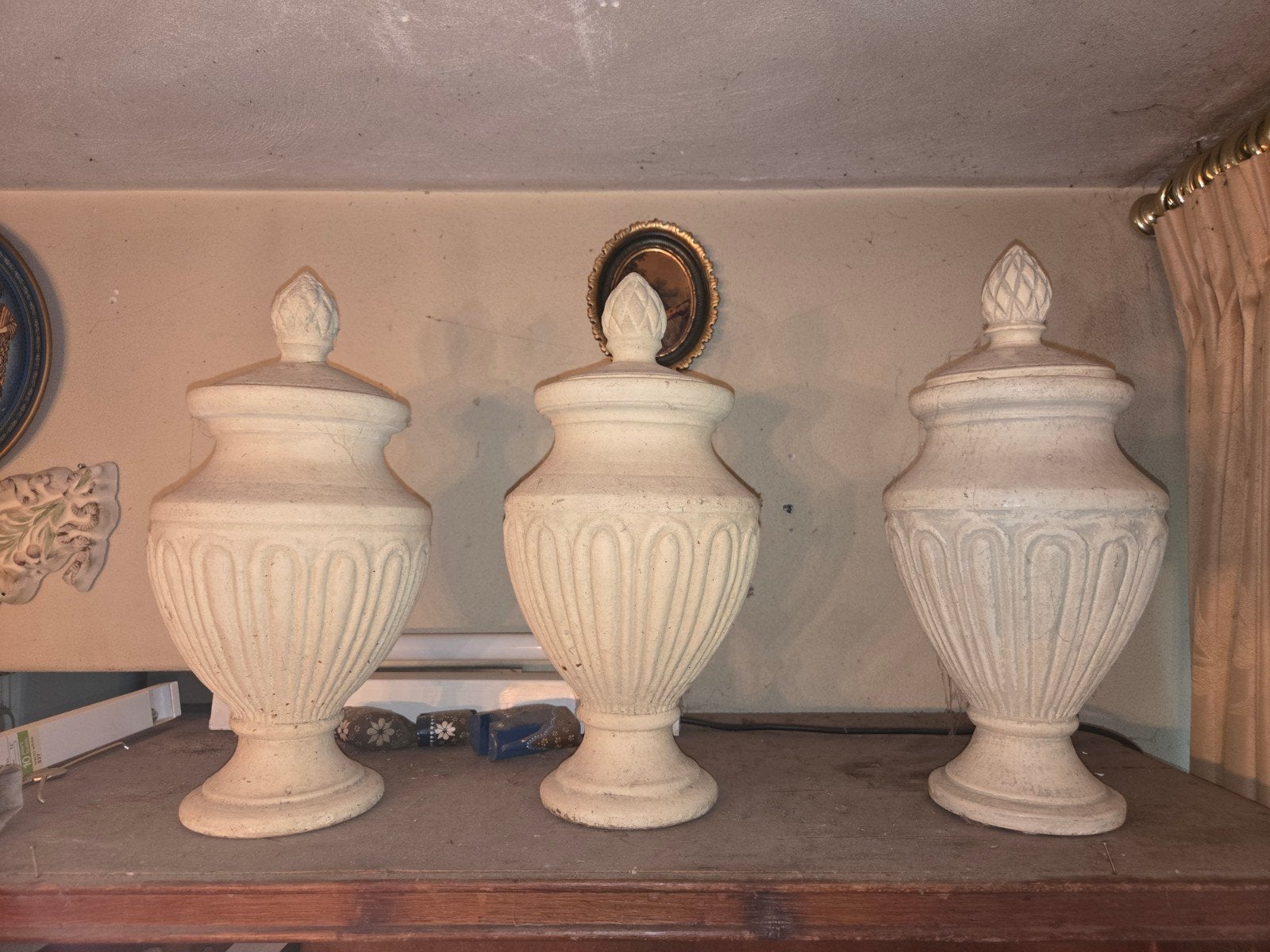 3 terracotta potten met deksel, Antiek en Kunst, Antiek | Keramiek en Aardewerk, Ophalen