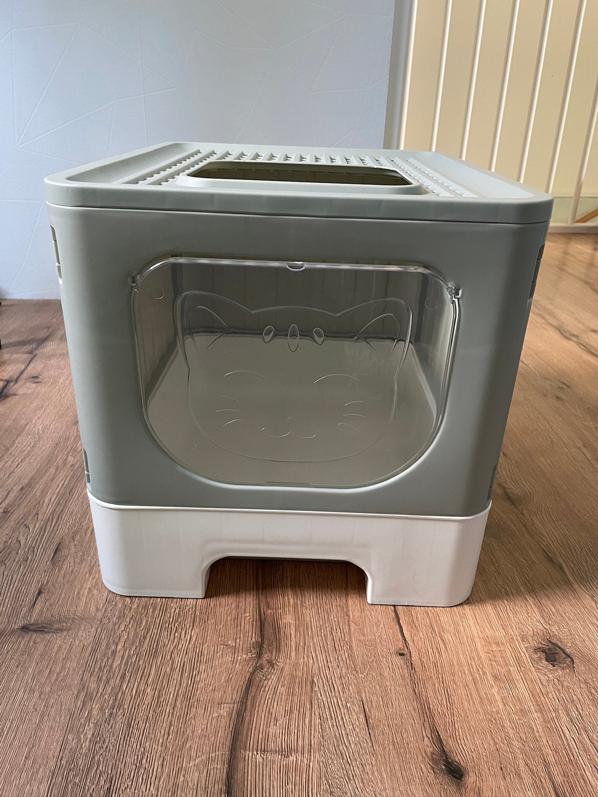 Groen witte kattenbak, Ophalen of Verzenden, Zo goed als nieuw