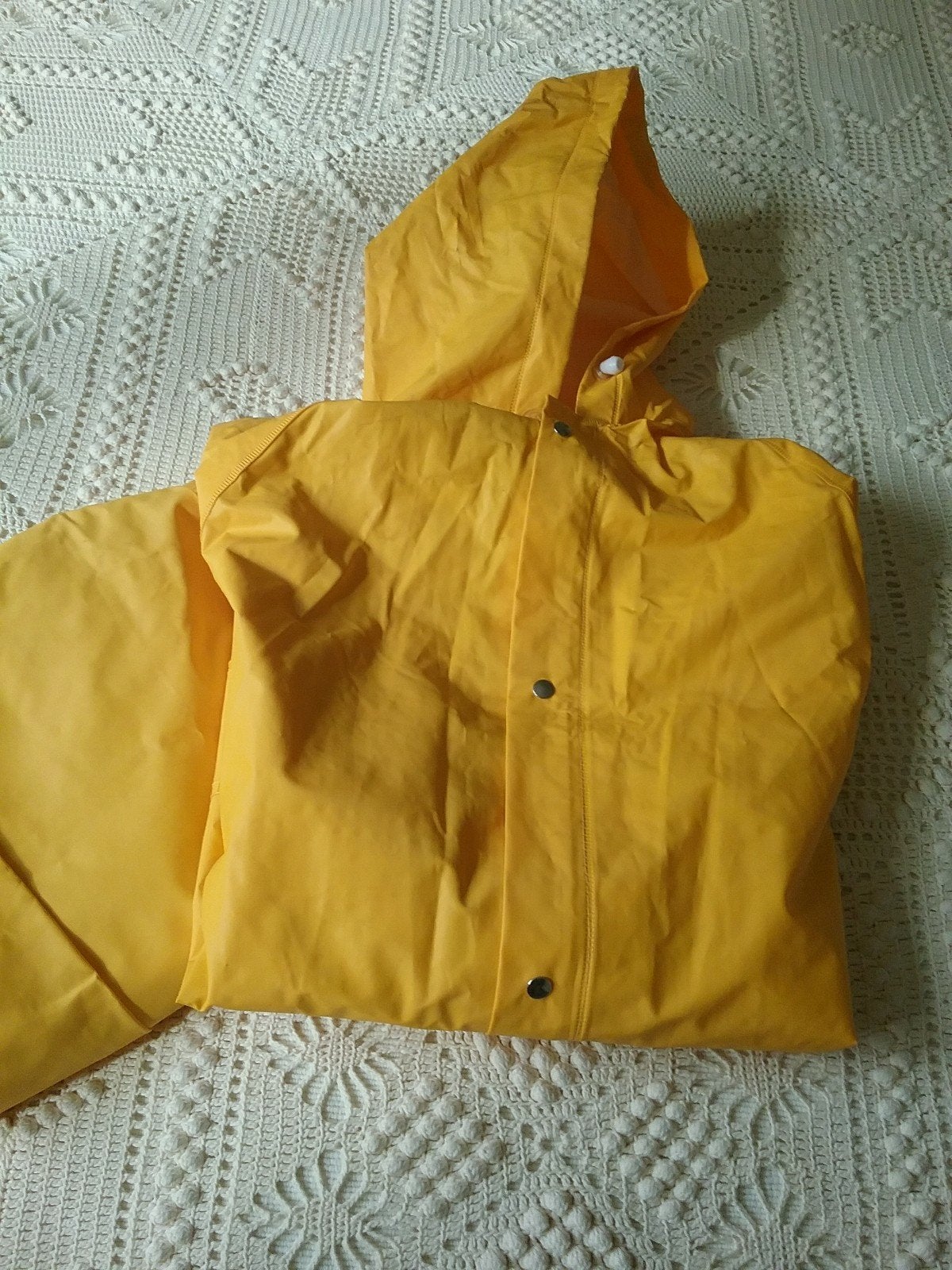 PVC / POLYESTER regenjack en regenbroek, Kleding | Heren, Ophalen of Verzenden, Zo goed als nieuw