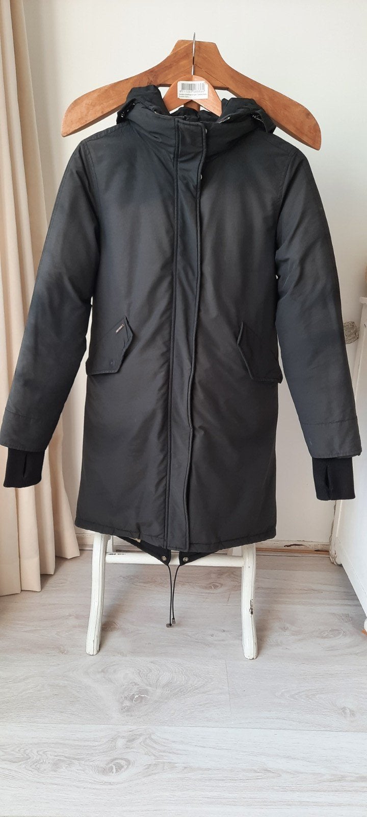 Airforce jas mt. XS, Kleding | Dames, Jassen | Winter, Airforce, Zwart, Ophalen of Verzenden, Zo goed als nieuw