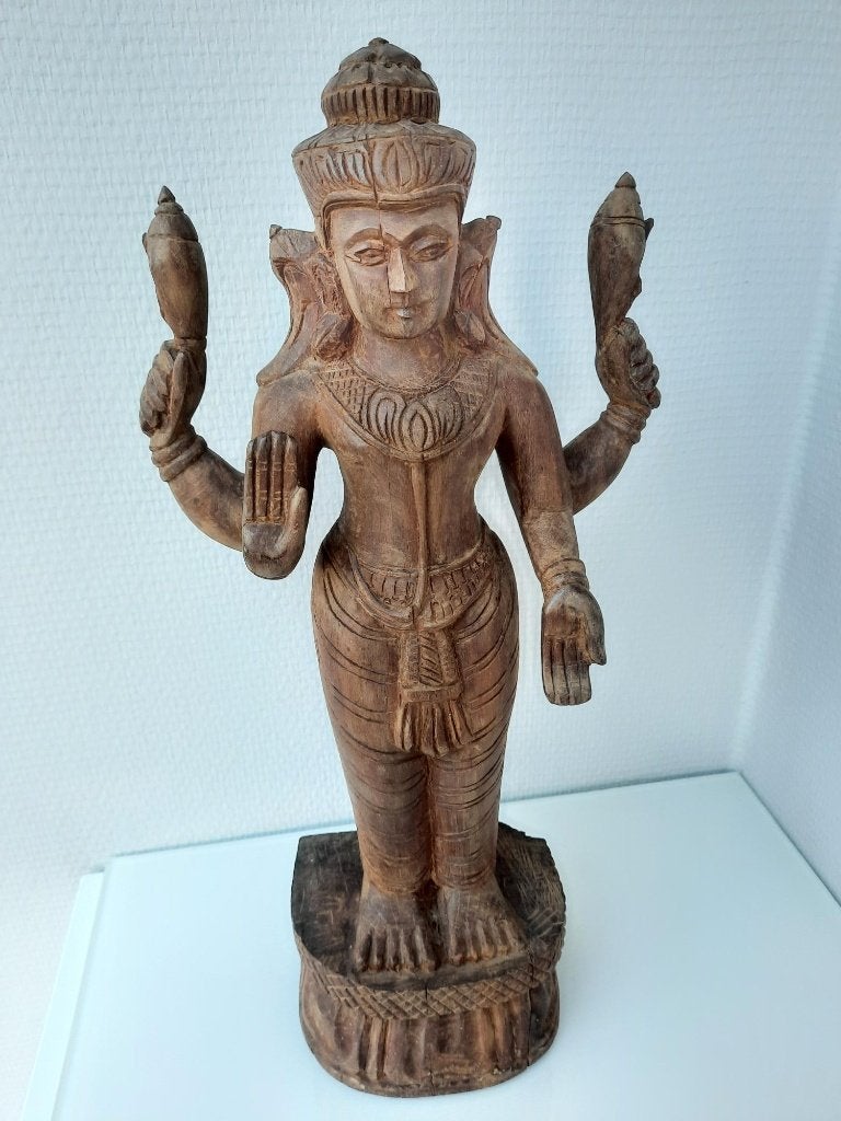 Afrikaanse beelden, hand gesneden herkomst, regio, Ophalen of Verzenden, Handgemaakt, Beeld, 20 - 50 cm