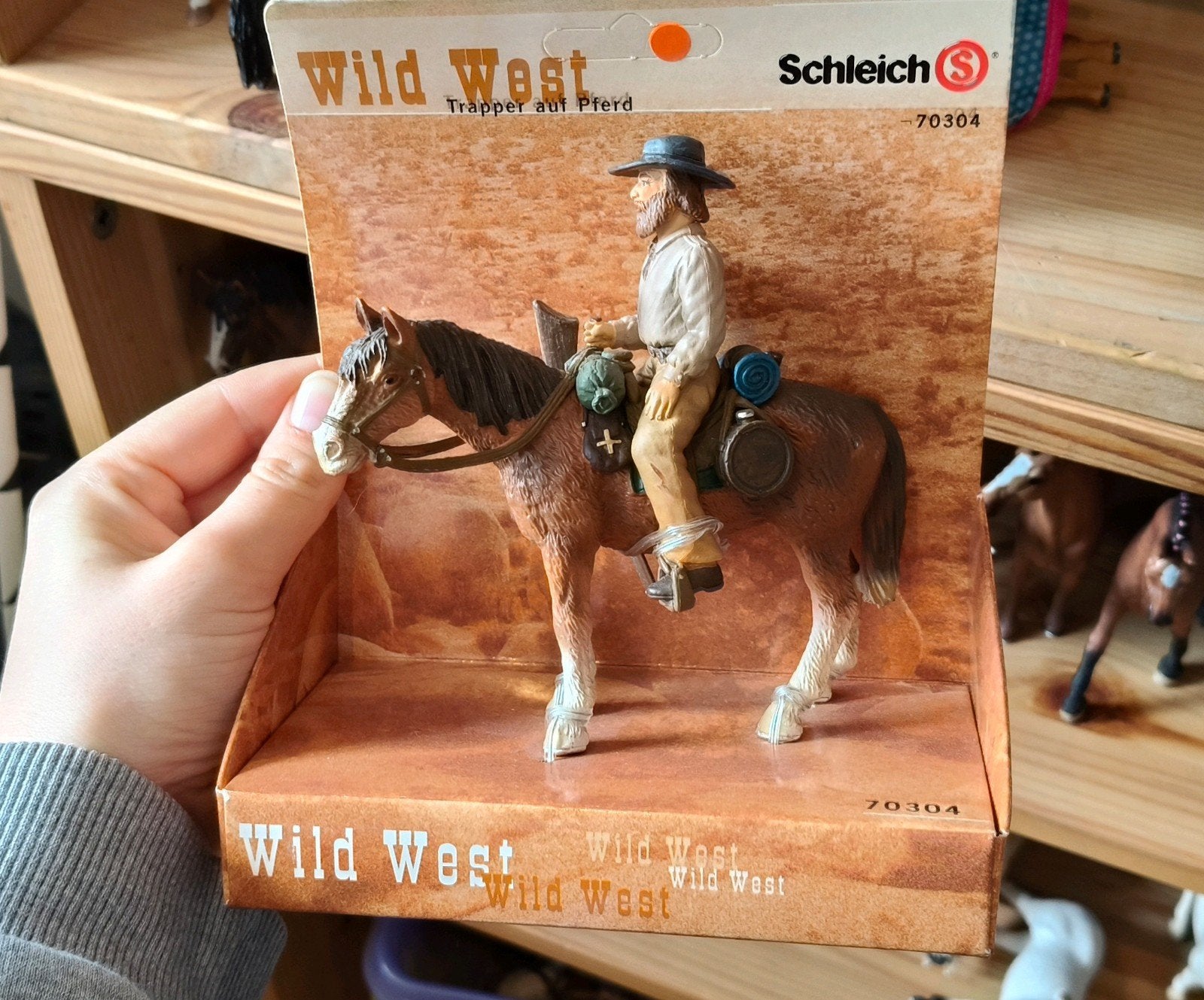 Schleich paarden, indiaan, cowboy, Ophalen of Verzenden, Zo goed als nieuw, Paard, Beeldje of Figuurtje