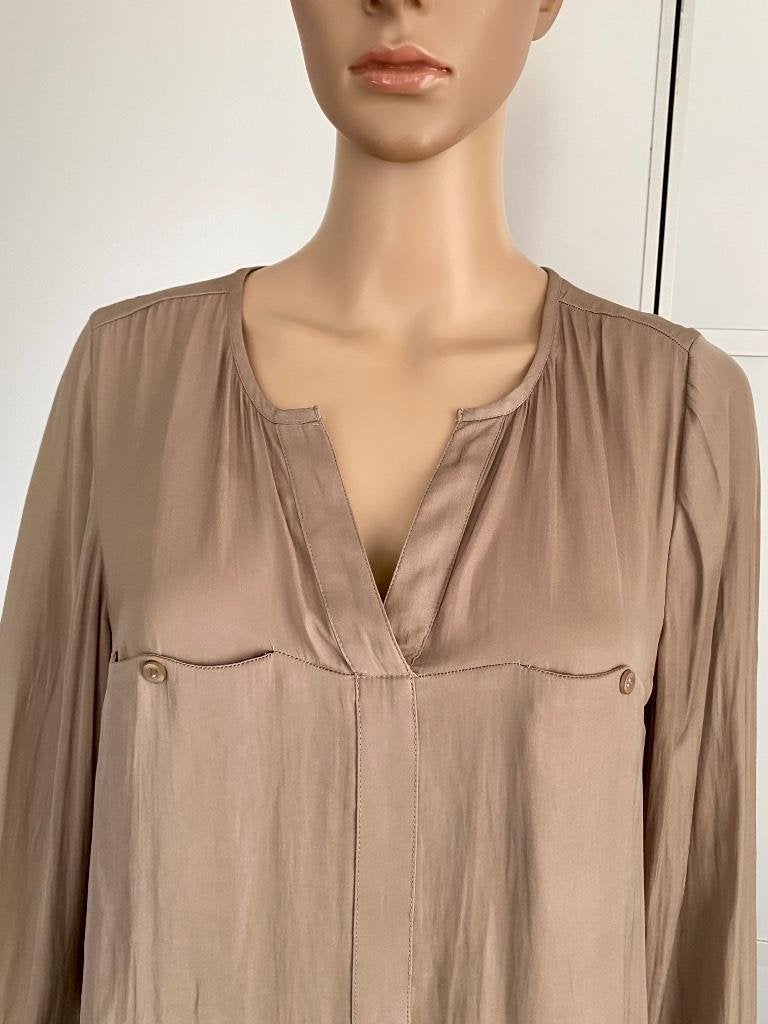 i536 Expresso maat 38=M blouse top beige, Maat 38/40 (M), Expresso, Beige, Ophalen of Verzenden