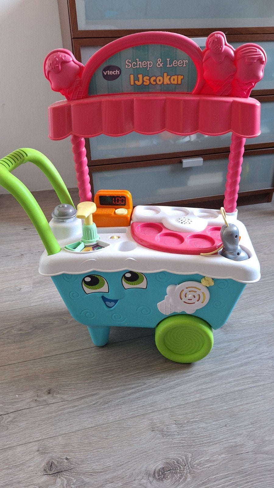 VTech Schep & Leer IJscokar (zonder ijsjes), Ophalen of Verzenden, Gebruikt, 2 tot 4 jaar