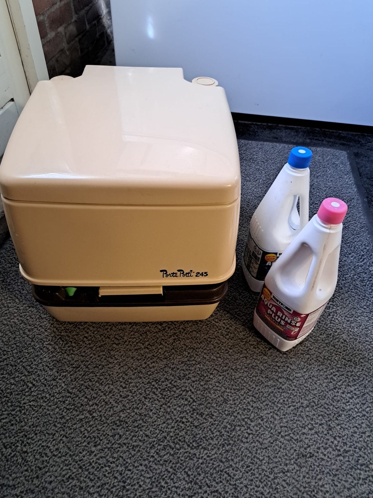 Thetford Porta Potti 245 draagbaar toilet met vloeistoffen, Ophalen of Verzenden, Gebruikt