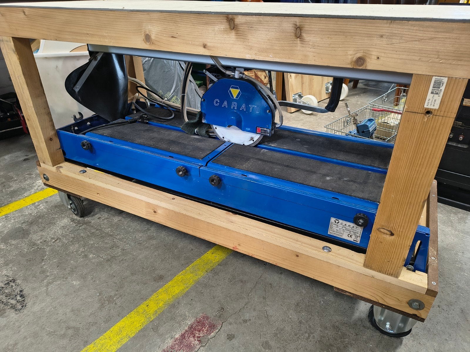 Carat Tegelzaag machine, Doe-het-zelf en Verbouw, Ophalen, Gebruikt, Cirkelzaag, .