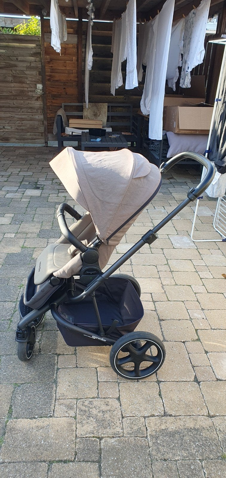Easywalker Harvey 3 combiwagen met reiswieg en accessoires, Gebruikt, Combiwagen, Met reiswieg, Ophalen