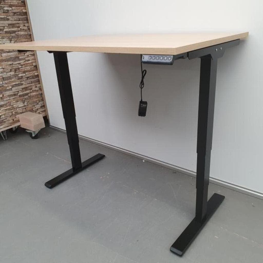Economy 2-motorig zit-sta bureau - 120x80 cm hooglaag buro, Huis en Inrichting, Bureaus, Ophalen, In hoogte verstelbaar, Nieuw