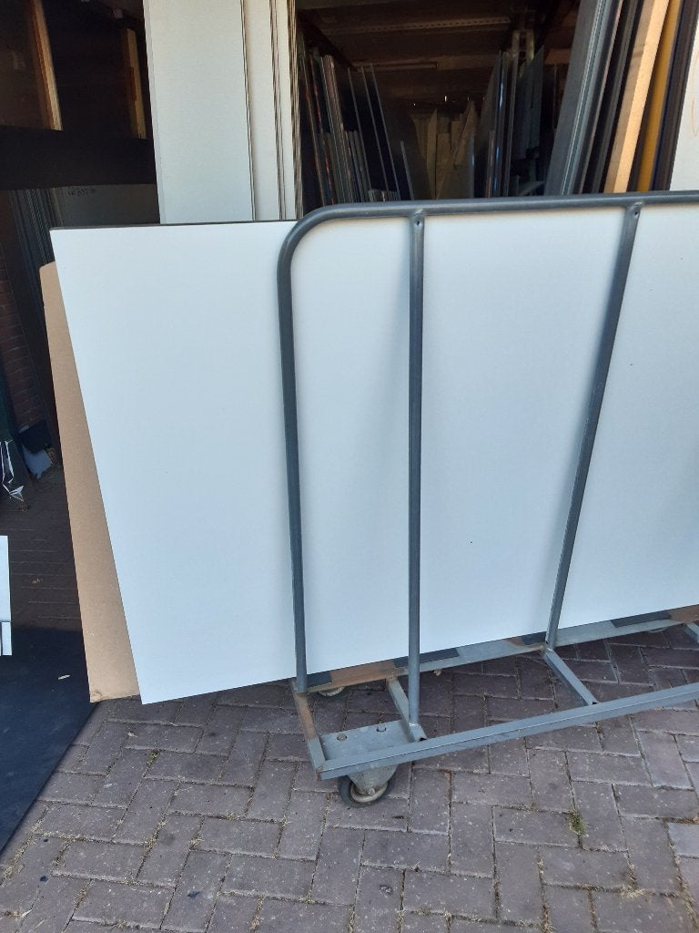 trespa platen 186 x 255 cm gebroken wit 6 mm 2 zijdig kleur, Ophalen, Kunststof, Nieuw, Overige kleuren
