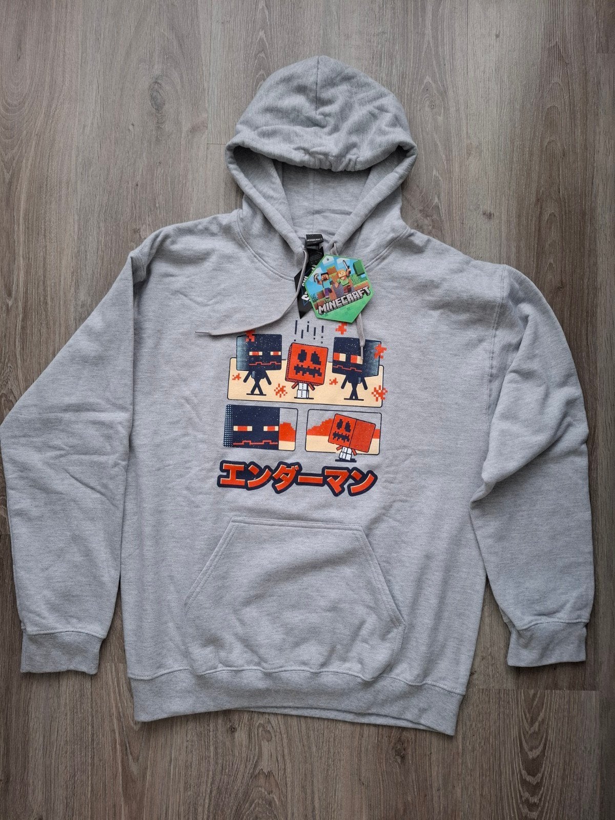 Minecraft Comic Hoodie, Ophalen of Verzenden, Maat 48/50 (M), Grijs