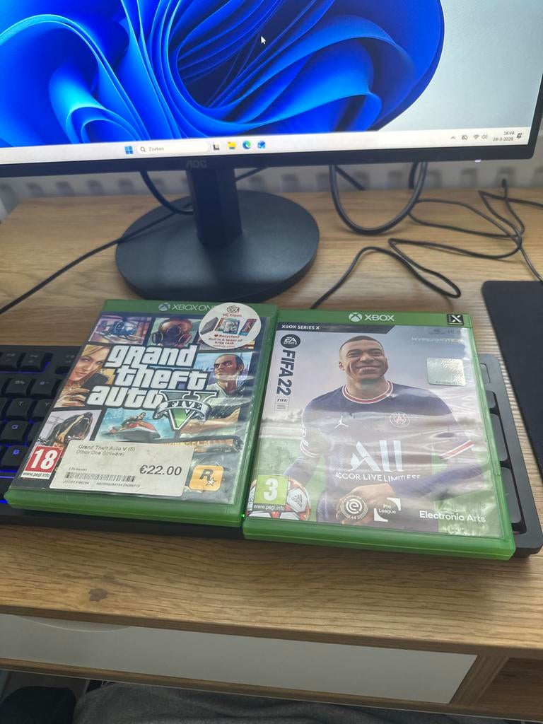 FIFA 22 (Xbox Series X) & GTA V (Xbox One), Ophalen, Gebruikt