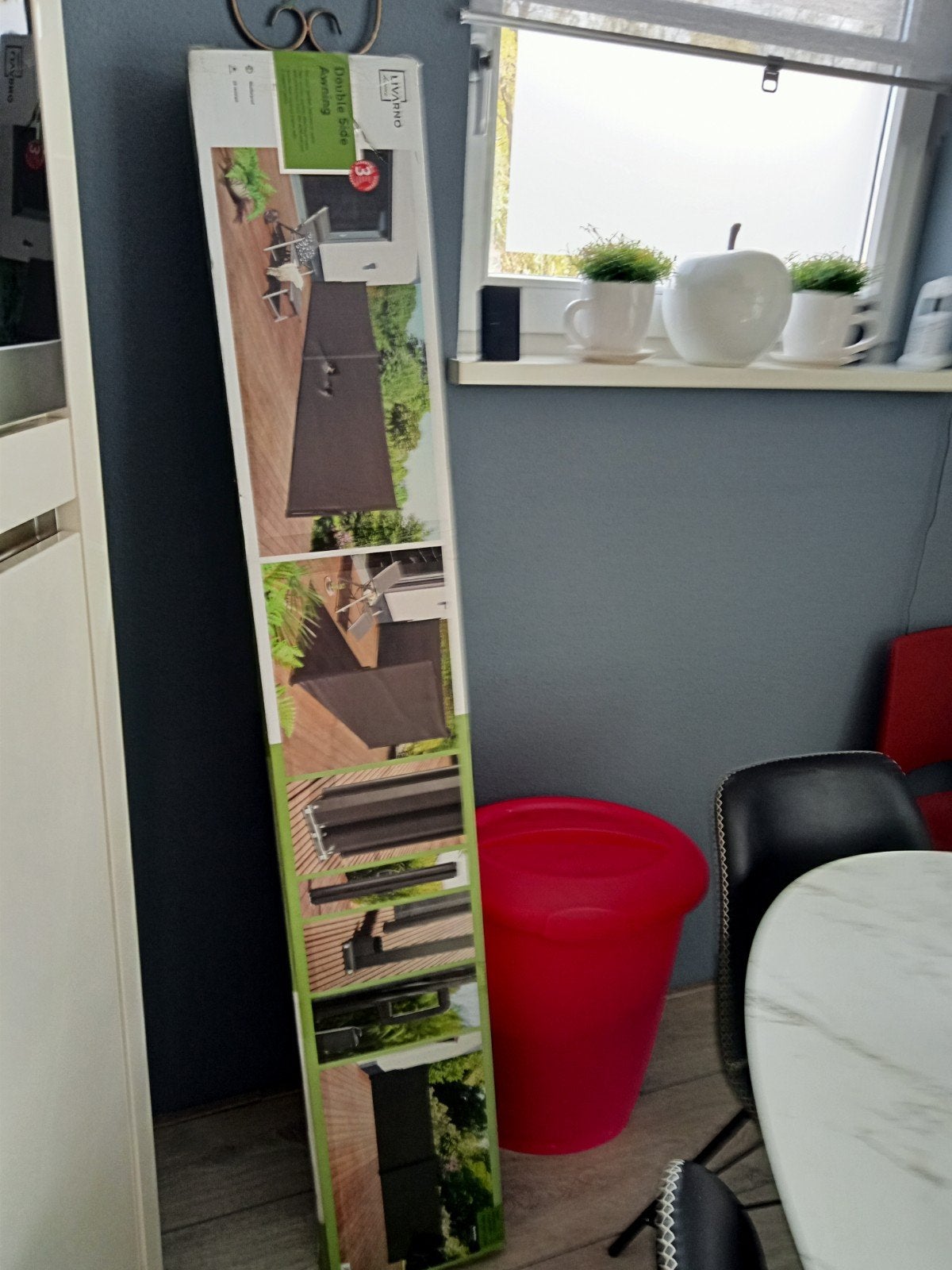 Dubbele zijmarkies voor tuin, balkon of terras, Tuin en Terras, Ophalen of Verzenden