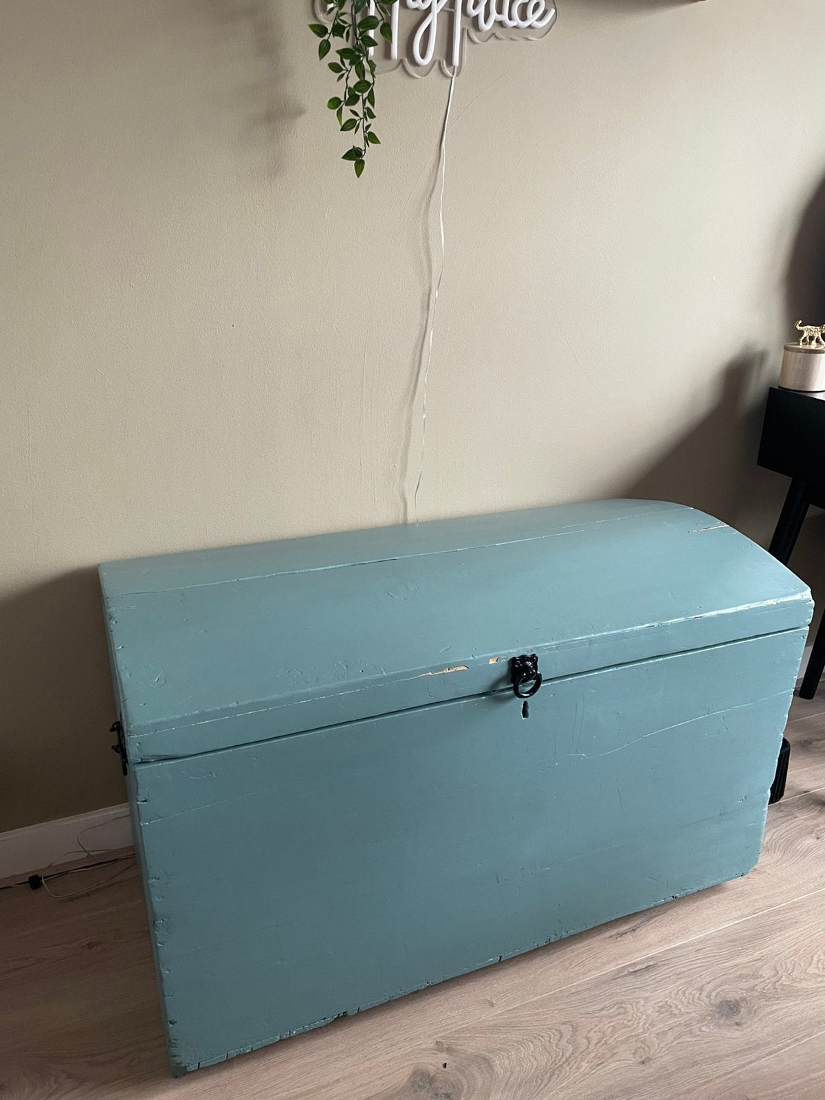 Dekenkist groen, Ophalen, Gebruikt, 100 tot 150 cm, 50 tot 75 cm