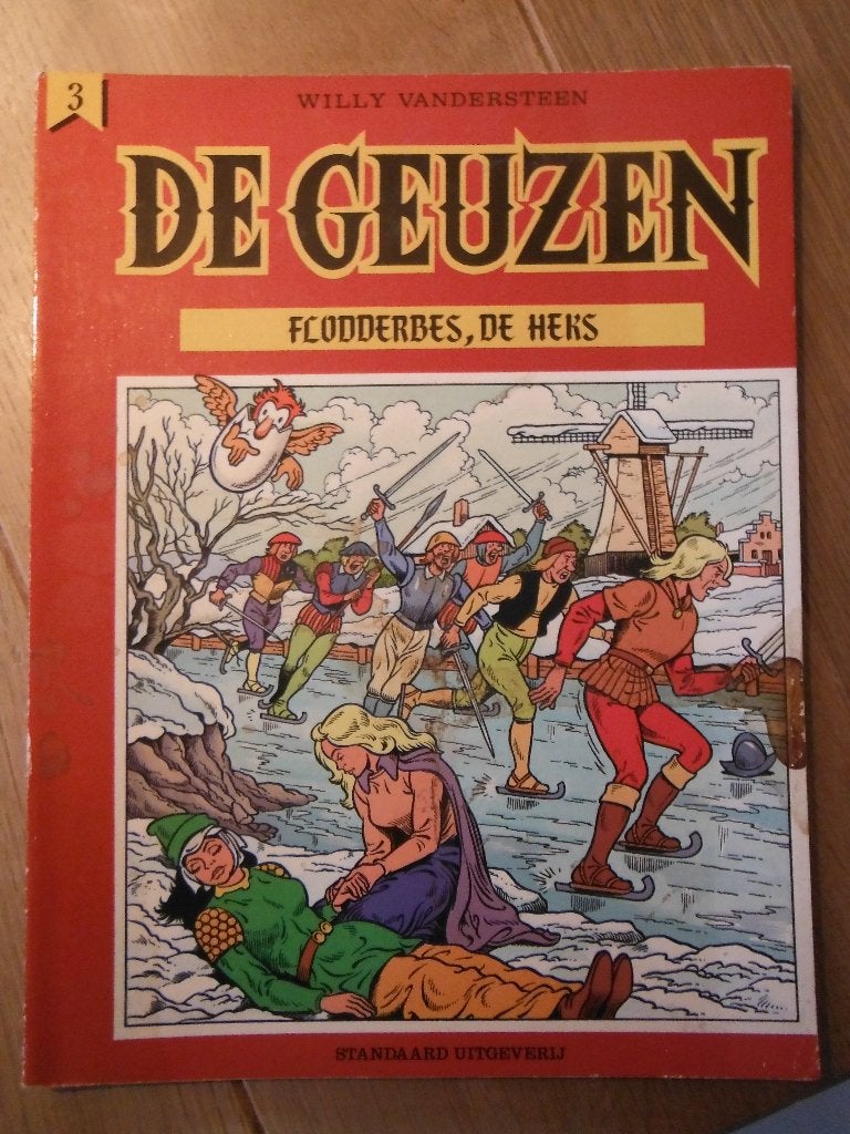 De Geuzen. Nr 3 Flodderbes, De Heks. 1986, Boeken, Eén stripboek, Ophalen of Verzenden, Gelezen